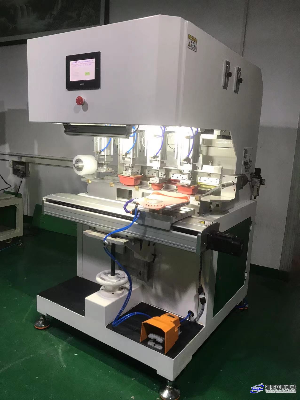 TY-150SD4SC伺服獨(dú)立膠頭四色穿梭移印機(jī)