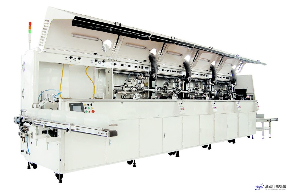 TYS-601UV4全自動(dòng)UV四色圓扁兩用絲印機(jī)